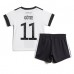 Duitsland Mario Gotze #11 Babykleding Thuisshirt Kinderen WK 2022 Korte Mouwen (+ korte broeken)